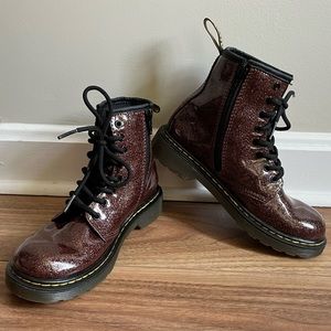 De Doc Marten Glitter J Bronze Pascal boots